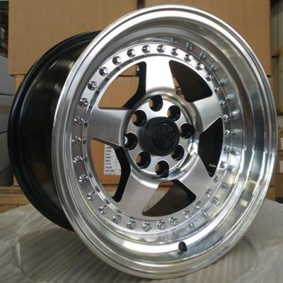 Deep Lip Concave 15*8.25 Inch Aftermarket Passenger Car Wheels Alloy Wheel Rims