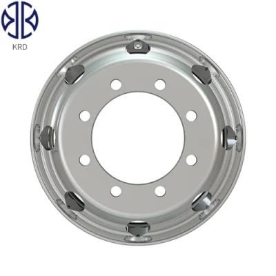 7.5X19.5 Truck Bus Trailer Alloy Tubeless Heavy Duty OEM Brand Forged Polished Aluminum Wheel Rim