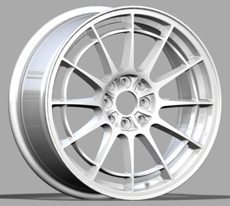 17 Inch 100-114.3 PCD 5/8 Hole Alumilum Alloy Wheel Rims Silver Wheels for Passenger Car Wheel China Professional Manufacturer