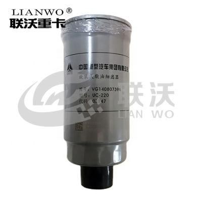 Sinotruk HOWO A7 Truck Shacman F2000 F3000 M3000 Man Wd615 Wd618 Wd12 JAC Weichai Engine Parts Fuel Filter Vg14080739A