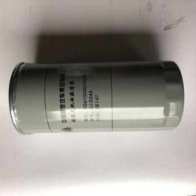 Sinotruk HOWO Truck Parts Weichai Vg61000070005 Oil Filter for Sale