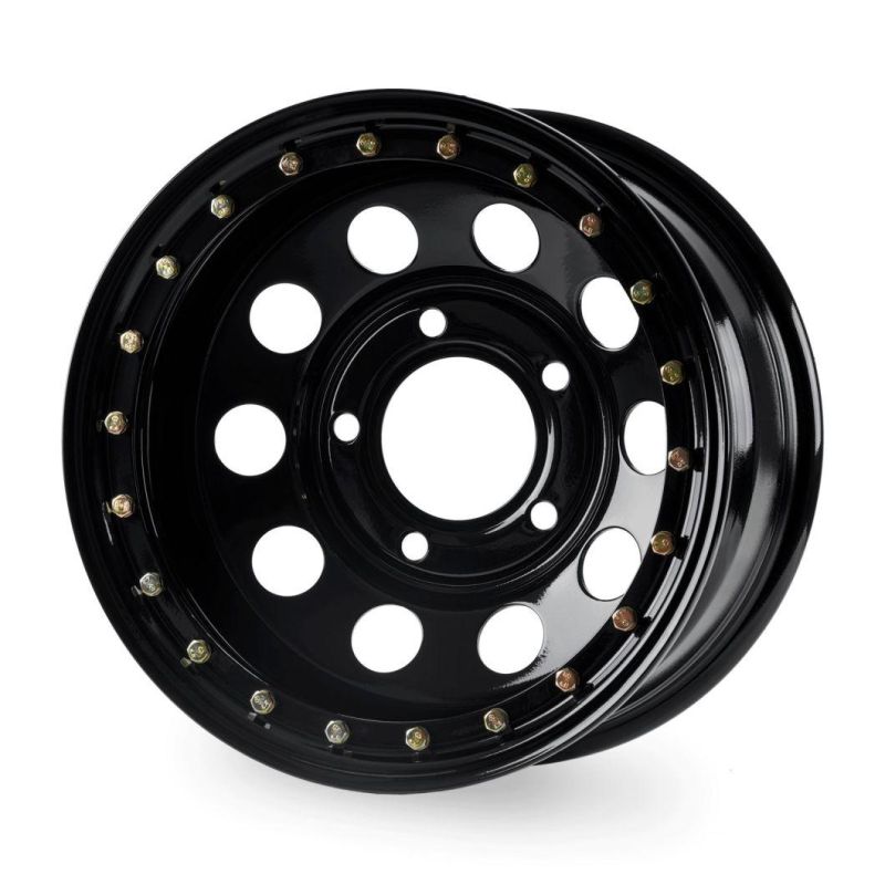 Black Beadlock Steel Wheels Modular Wheel 17X9" 5X165