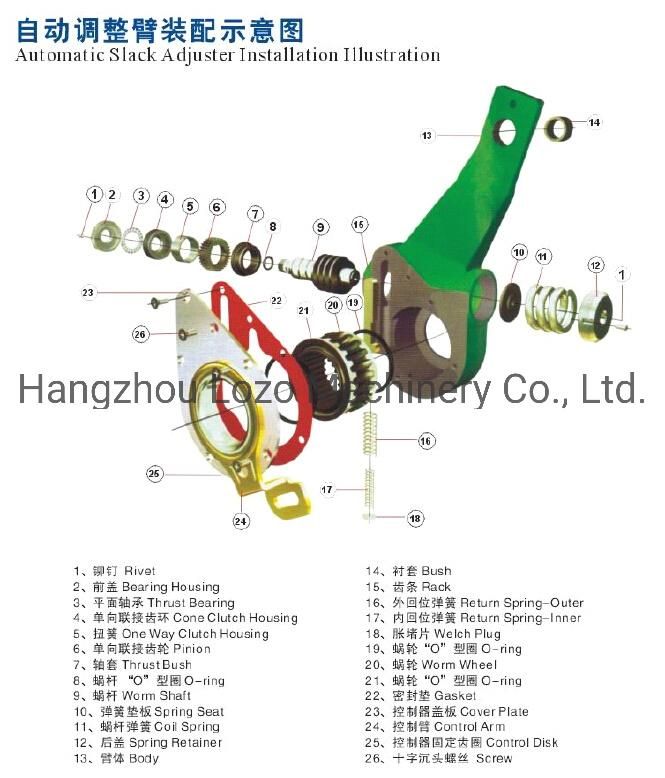 Truck & Trailer Automatic Slack Adjuster with OEM Standard 40010211