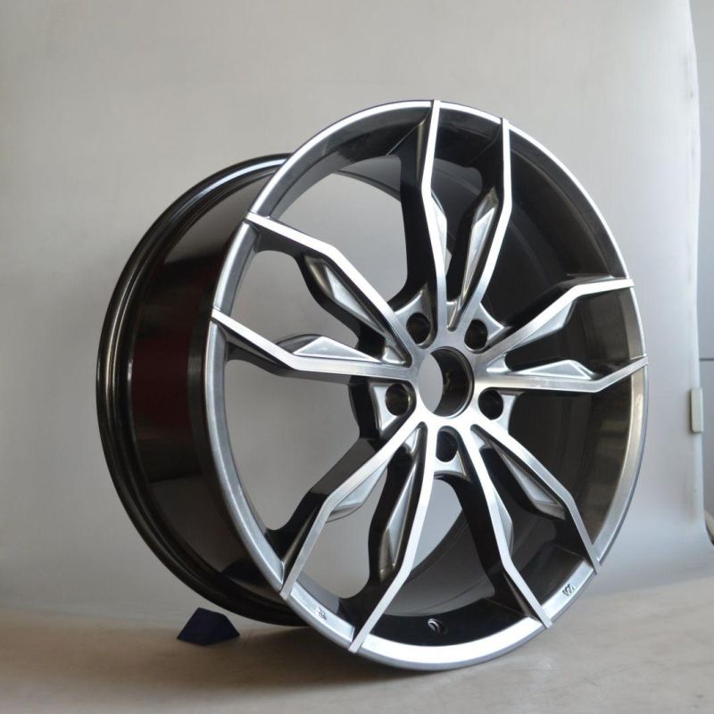 18/19 Inch 5X100-120 Black Machined Lip for Passenger Car Wheel Car Tires Professional Manufacturer Aluminum Alloy Wheel Rims