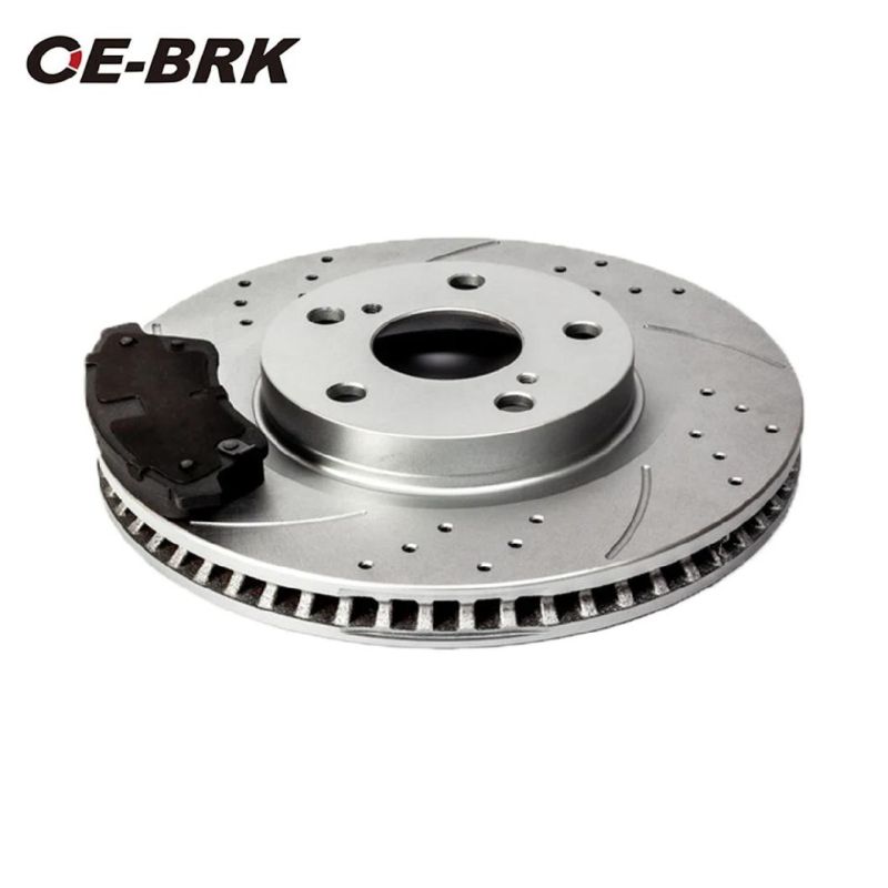 Wholesaler Auto Parts Drilled and Slotted Brake Pad Brake Disc