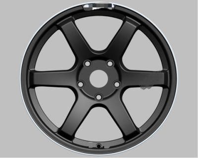 OEM/ODM 1885 Inch 4X100/114.3 35-40 Et Aluminum Alloy Wheel Rim Passengers Car Tires Factory Wholesale Rims Black Machined Lip