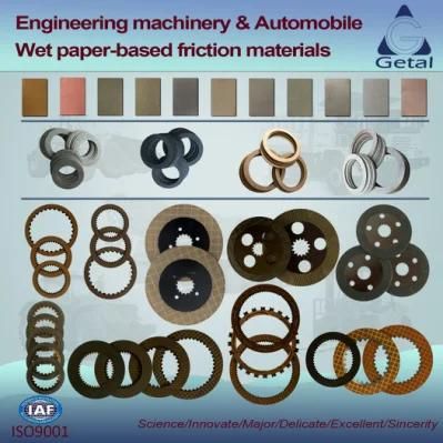 Customized Wet Paper-Based Friction Materials for Transmission Clutch &amp; Brake