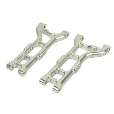 Custom CNC Milling Aluminum Silver Anodized Go Kart Lower Suspension Arm Customized Service