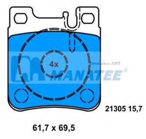 Rear Disc Brake Pads for Mercedes Benz C208 A208 W124 W210 W140 C140 (002 420 46 20)