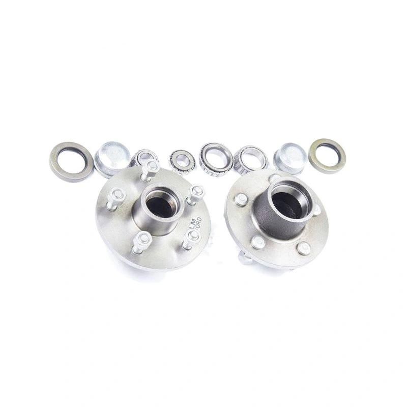 5 Bolt on 4 1/2" Trailer Hub with 1 1/16" Bearings (44649) - Hubs - Hubs, Drums, Bearings, & Parts - trailer idler hub