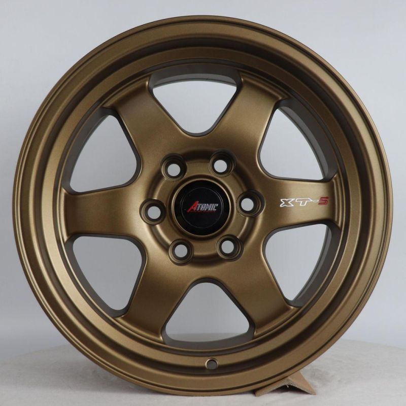 Black Bronze Finish Passenger Car Wheel 5X114.3 Car Alloy Wheels 15 Inch