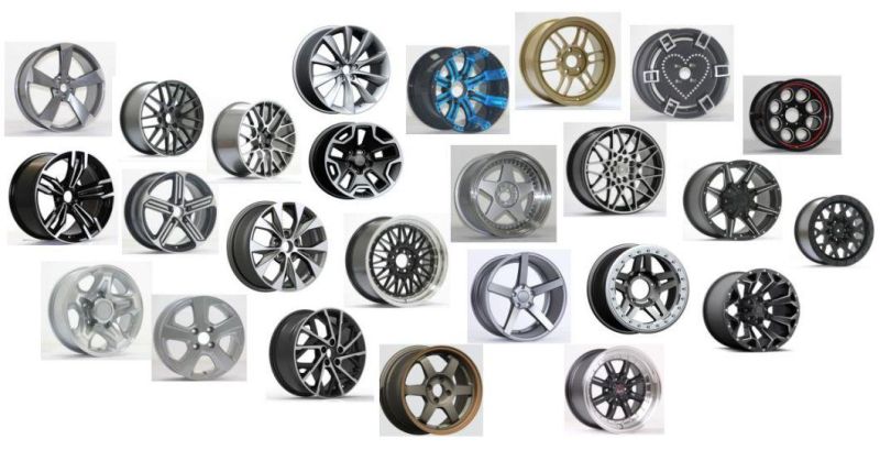 China Wholesale 21X8.5 Alloy Wheel Rims Black Machine Face Car Wheel