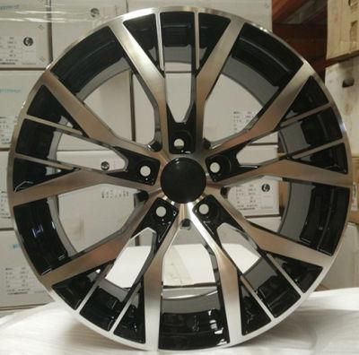 Customized 15*6.0/18*8.0 Inch Black Machined Face Passenger Alloy Wheel Rims