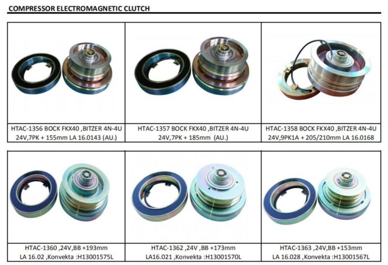 European Market Auto AC Clutch Linnig La16021, H13001570L, 4045616021 Yutong 8114-00609