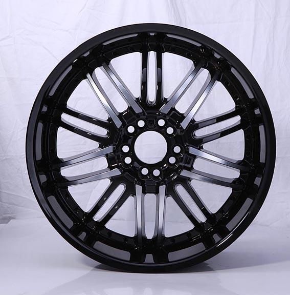 Black Spokes Aluminum Silver Alloy Wheels with for Car Refit Passenger Car Wheels