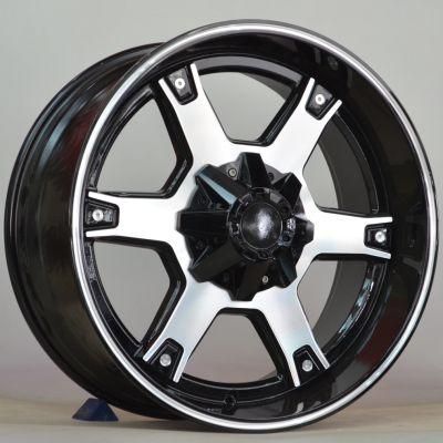 Superior Quality Black Machined Lip Shinja Deep Lip Alloy Wheels 17*90/18*85/20*90/22*90 Inch Wheels