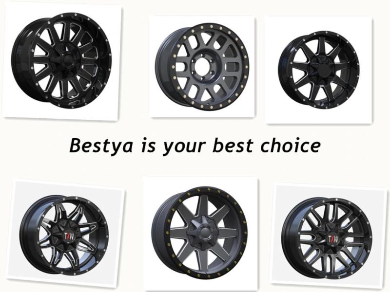 China Alloy Wheels Manufacturer Replica Alloy Wheels Factory OEM/Aftermarket/4X4 Beadlock SUV Racing Car Forged/Steel/Aluminum Rims Alloy Wheels for Toyota