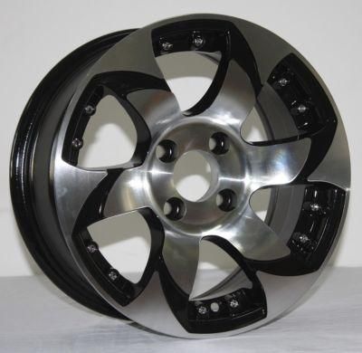 Matt Black Machined Lip Hyper Silver Deep Lip Shinja Alloy Car Wheels