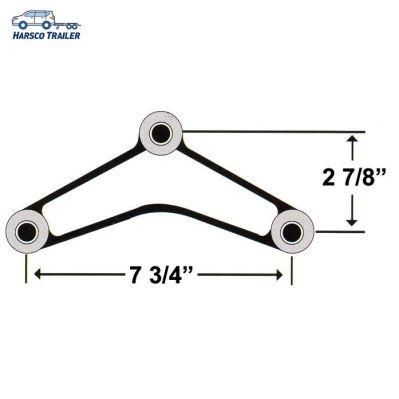 7 3/4&quot; Centers - 2 7/8&quot; Tall Painted Equalizer Bar