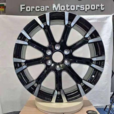 Black Machine Face Alloy Wheels 22*8 Inch Replica Car Rims for Nissan VW