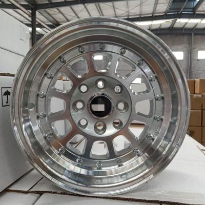 Polished 13*6.0 Inch Customized Fit Passenger Car Rims Bearing Aftermarket Alloy Wheel Rims