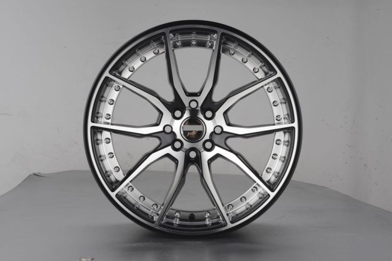 17inch Rivets Milling Lip Wheel Rim Staggered