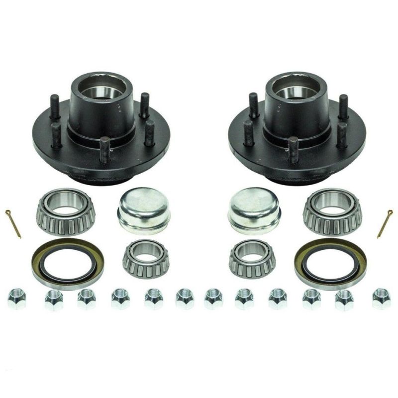 Trailer Wheel Hub KIT for 3500lb. axles - L68149/L44649 Bearings - 5 on 5 Idler Hub