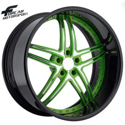 Two-Piece T6061-T6 Forged Customized Design Car Wheel Rims