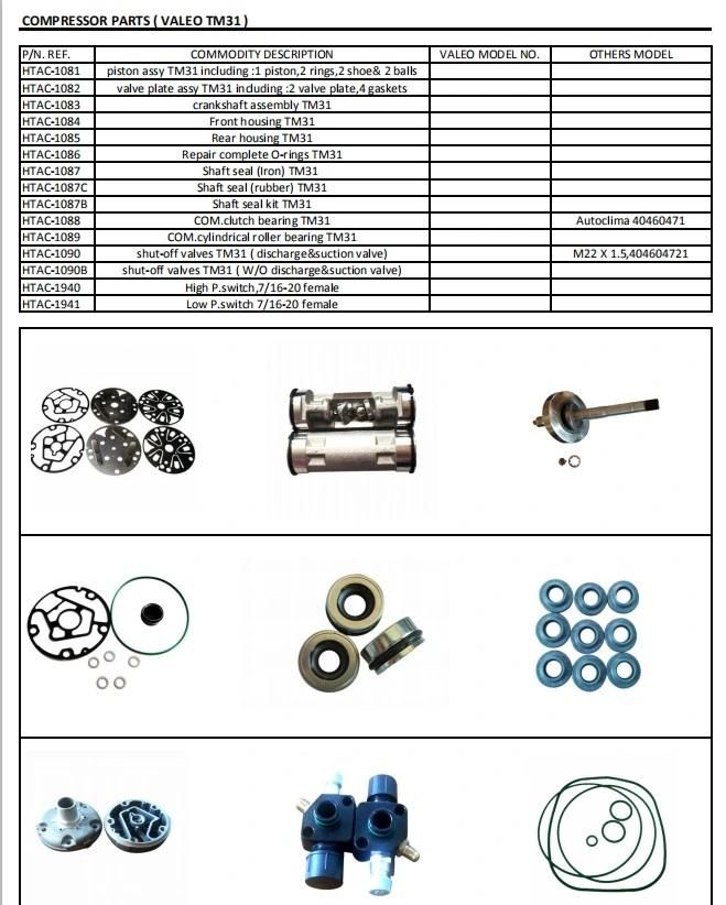 Original TM31 Compressor Crankshaft, TM31 Compressor Parts