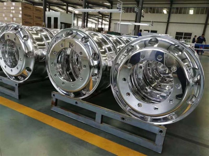 8.25X22.5 Truck Bus Trailer Dump High Quality Forged Polished Machined Alloy Aluminum Wheel Rim