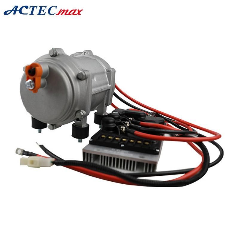 China Factory Actecmax Auto 12V 24V Universal Electric AC Compressor