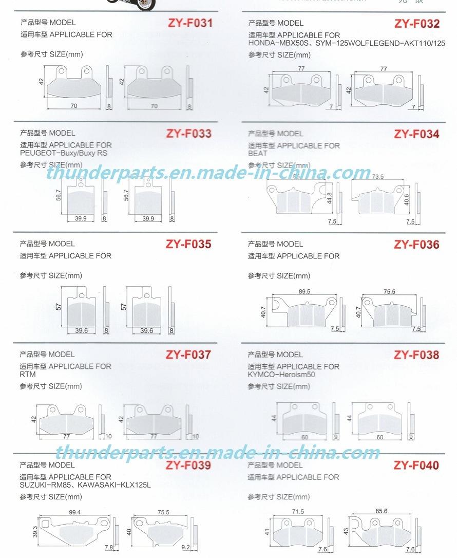 Motorcycle Brake Parts Brake Shoes Pad for Honda/Suzuki/YAMAHA/Bajaj Motorcycles