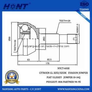 Citroen Axle CV Joint Include CV Boot, Clamp, Grease (NYCT-6018)