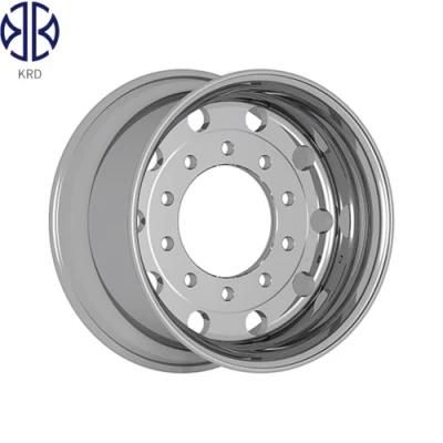 14X22.5 22.5inch 0 Offset Truck Bus Trailer Dump Forged Polished Alloy Aluminum Wheel Rim