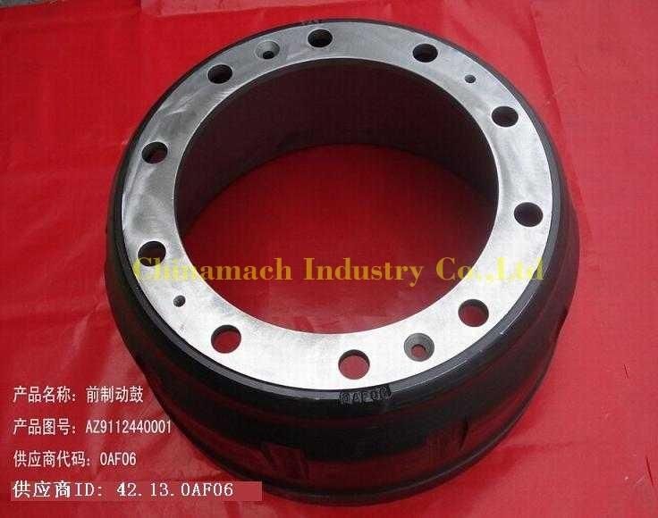 Sinotruk HOWO Front Brake Drum (WG9112440001)