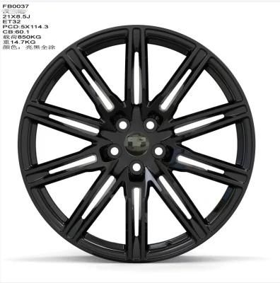 Full Black Painting 21 Inch Alloy Wheel Car Rim