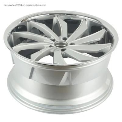 Chrome Stainless Lip Staggered Alloy Wheel