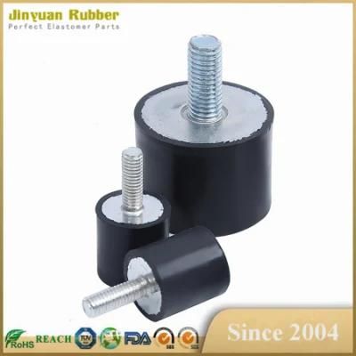 Rubber Shock Absorber Mounts, Rubber Cylindrical Vibration Isolation Mount, Rubber Anti-Vibration Isolator Buffer