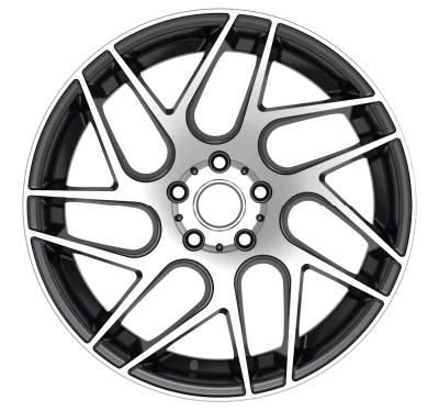 18 Inch Customized Mesh Design Forged Aluminum Alloy Deep Lip 5 Split Spoke Wheels Parts Polished for Passenger Car