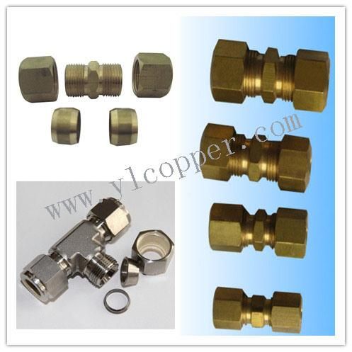 Brass Hydraulic Brake Fuel Tube Inverted Flare Male Adapter Connector