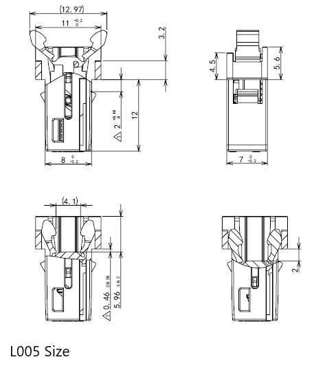 Plastic Push to Open and Push to Close Push Door Latch