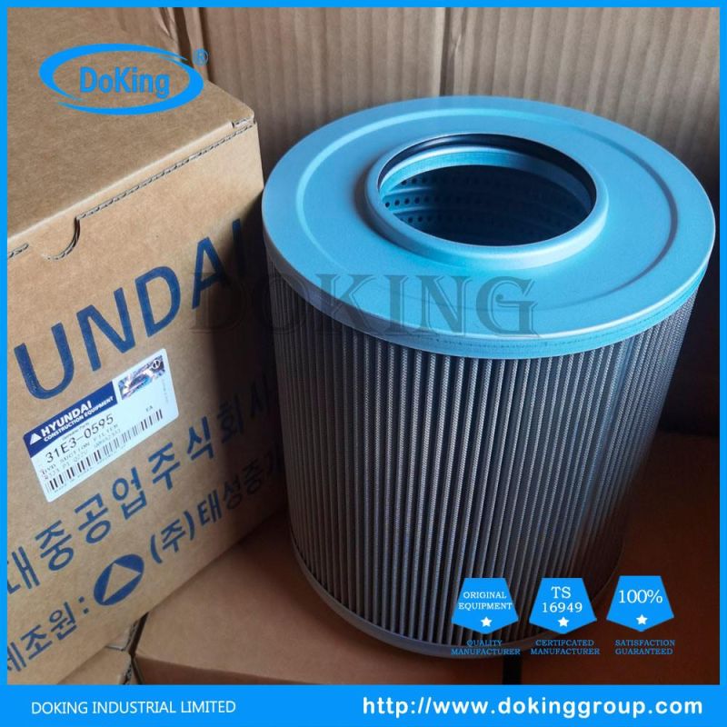 Hydraulirc Oil Filter Hyundai Filters 31e3-0595