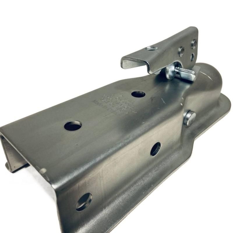 2000lbs 3" Channel Zinc Plated Straight Tongue Trailer Coupler