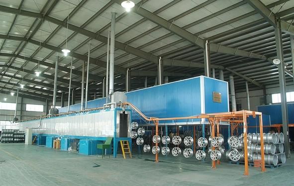 Thin sopke casting alloy wheel with black machine face