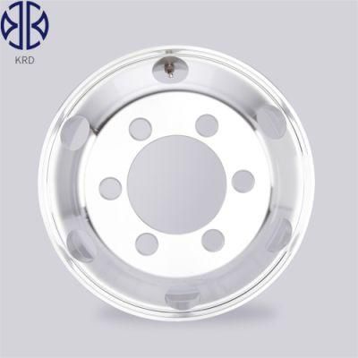 6.75X19.5 19.5&quot; Inch Truck Bus Trailer Polished Forged OEM Heavy Duty Light Bright Alloy Aluminum Wheel Rims