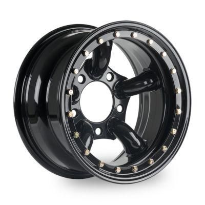 Black Beadlock Steel Wheels Modular Wheel 16X8&quot; 5X165