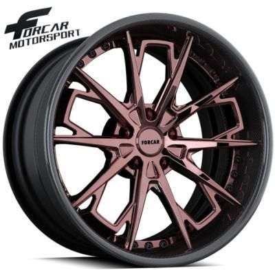 T6061 Forged Racing Car Alloy Wheel Rims for Lamborghini Bugatti Bentley