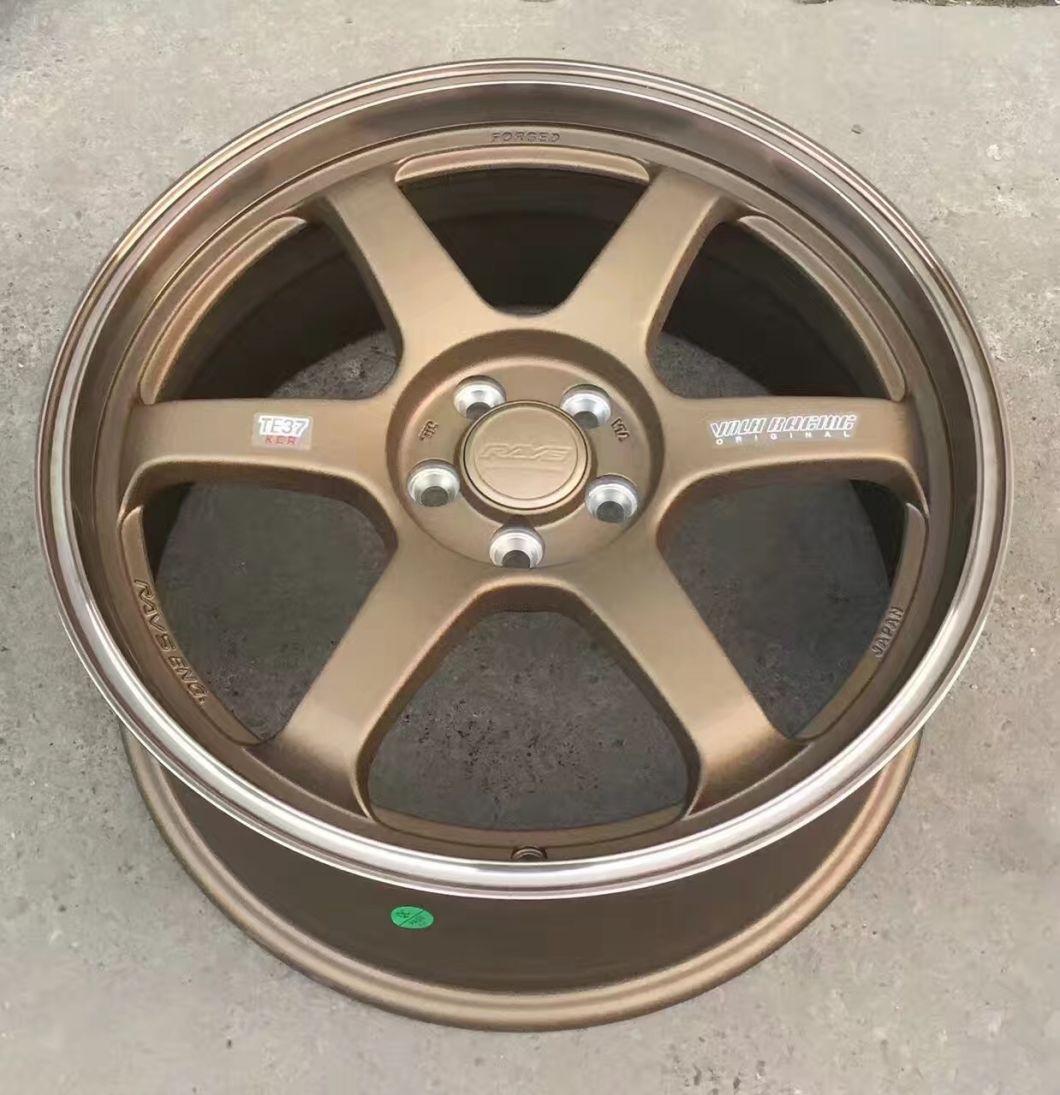 Aftermarket Wheel Rim Te37 Bronze with Lip Car Alloy Wheel Rays Sport Rims