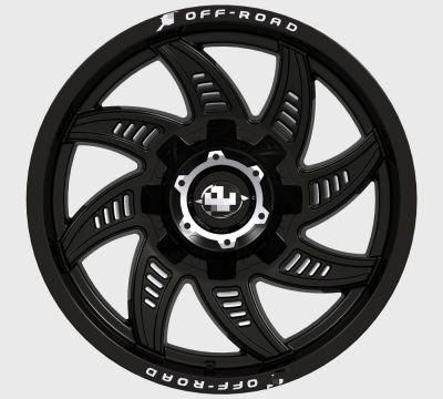 OEM/ODM Passenger Cars Alloy Rims Wheel 20X9 20X10 Inch Replica Matt Black Machine Face Truck off Road Alloy Wheels Auto Parts