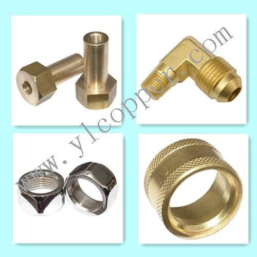 Brass Brake Tube Adapter Connector Fitting Brass Inverted Flare Brake Tube Adapter Nut Fitting for Auto Parts